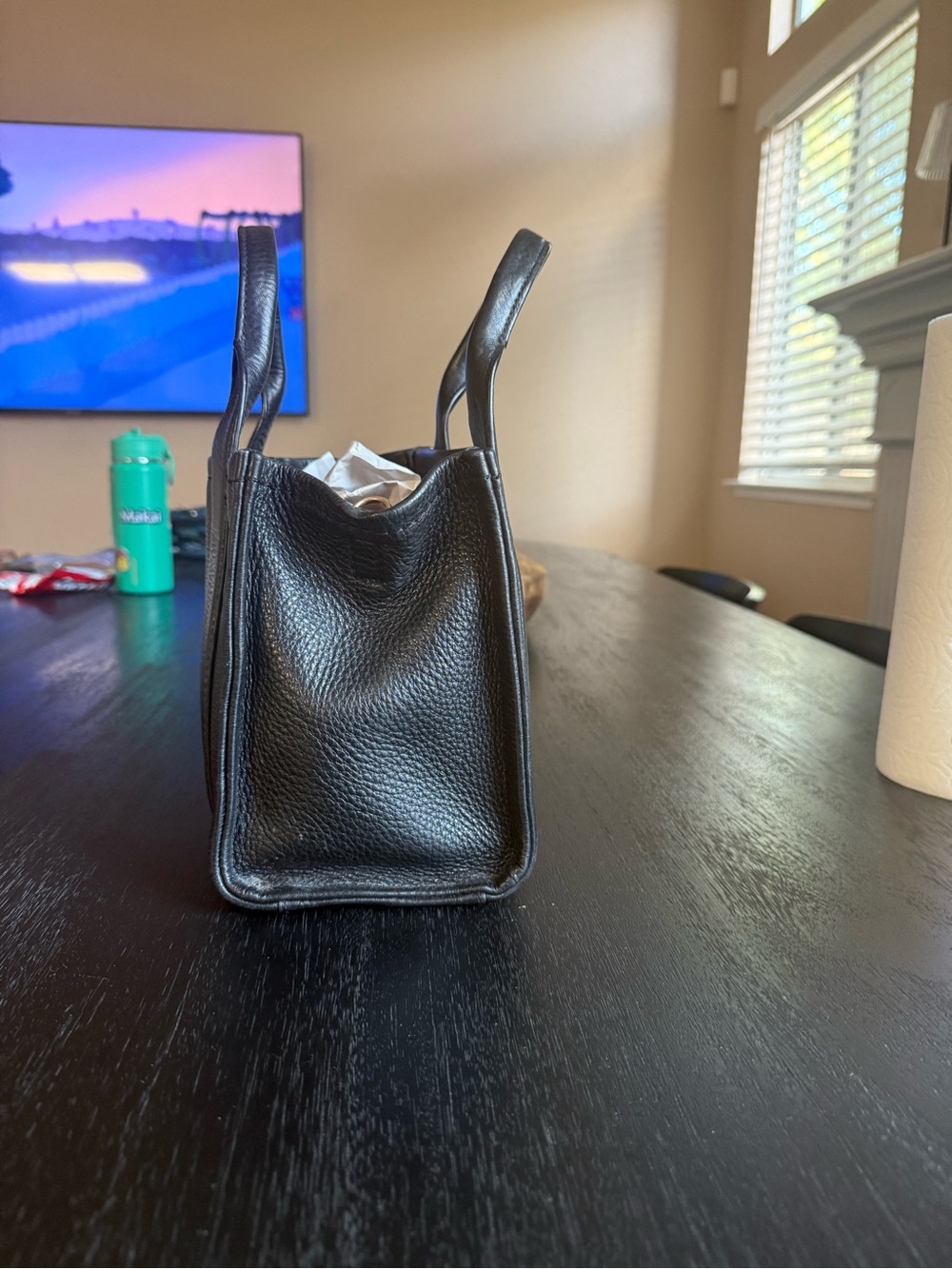Marc Jacobs Black Pebbled Leather Small Tote with Removable Strap - Picture 7 of 7